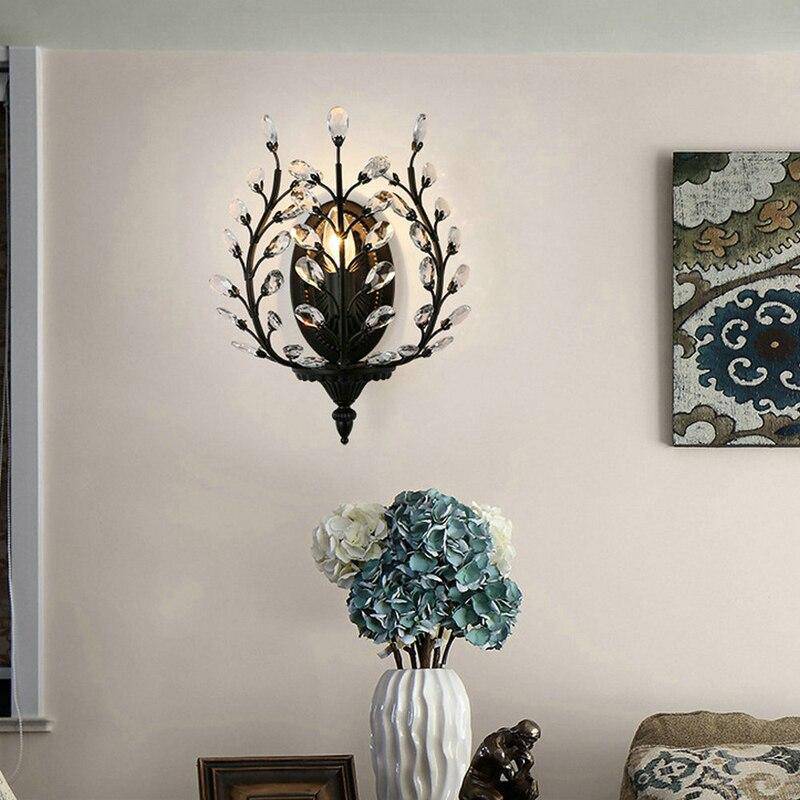 Applique murale rétro LED avec finitions en bronze Crystal - vue 3 sur 6