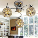 Plafonnier chromé en cristal Decor