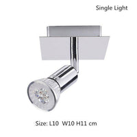 Plafonnier LED chromé à spots Home