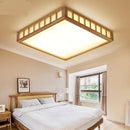 Plafonnier LED carré style japonais Tatami