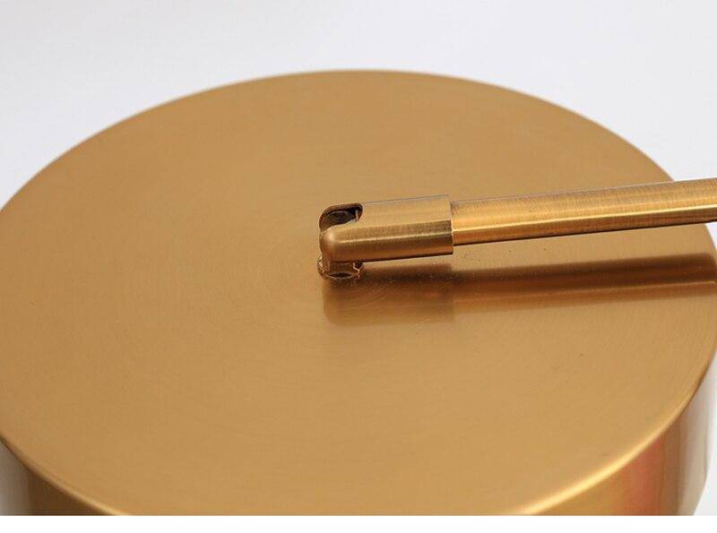 Lampe de chevet ou bureau doré arrondi Study - vue 7 sur 8