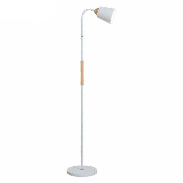 Lampadaire moderne LED en métal et bois Decor - vue 6 sur 6