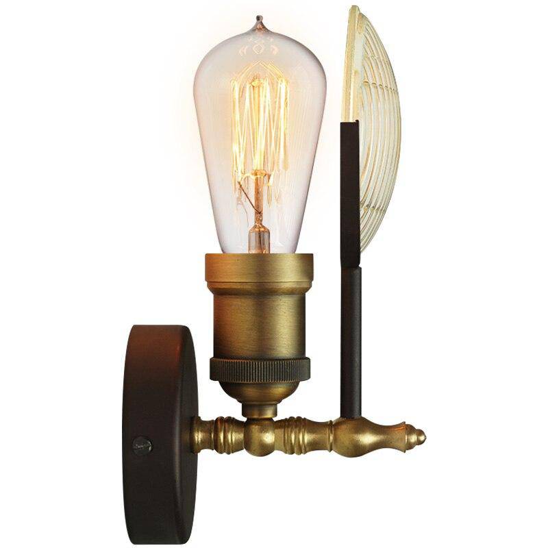 Applique murale LED antique doré - vue 6 sur 7