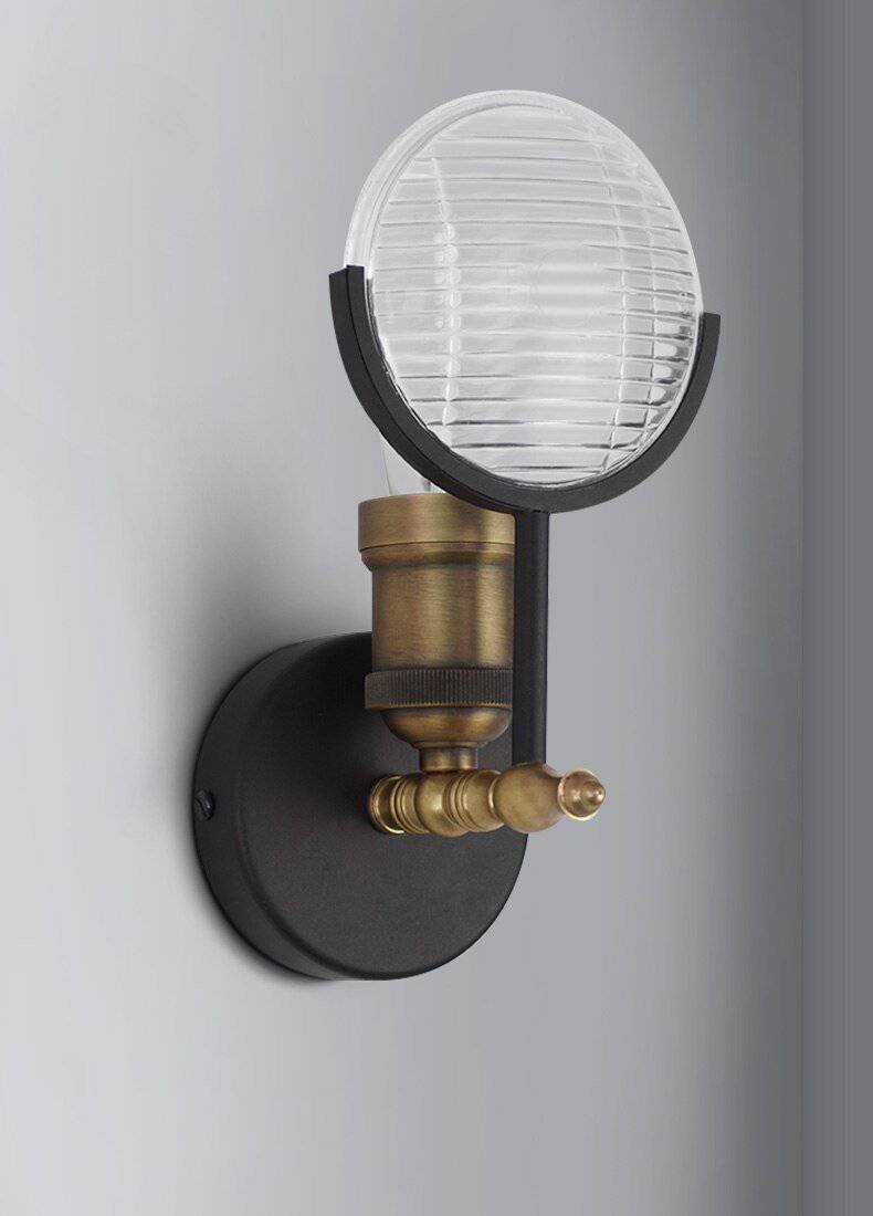 Applique murale LED antique doré
