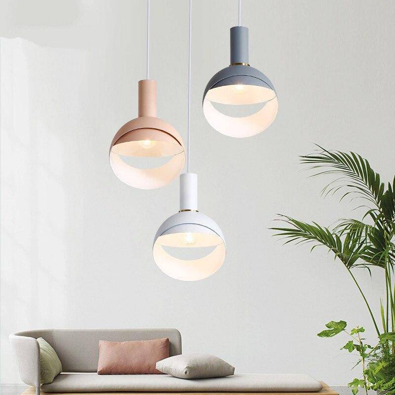 Suspension design boule ouverte coloré à LED Circle - vue 3 sur 15
