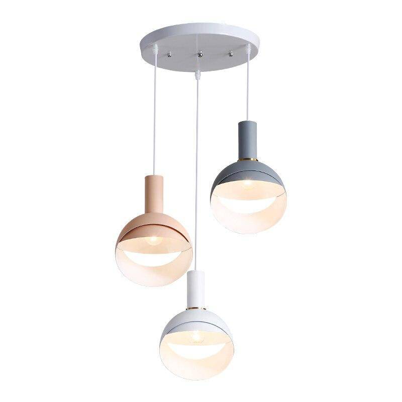 Suspension design boule ouverte coloré à LED Circle - vue 10 sur 15