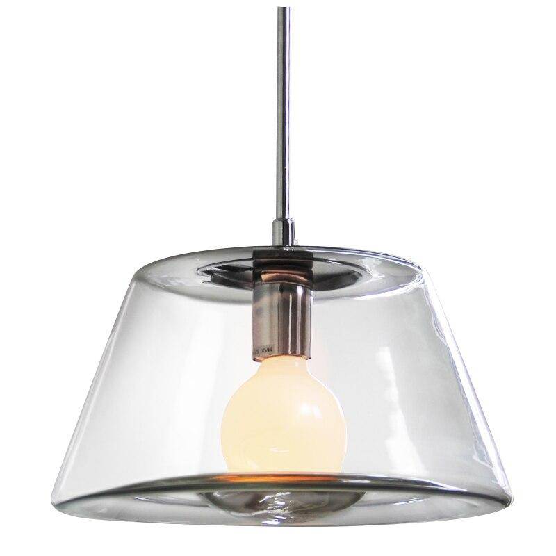 Suspension design en verre à LED triangle - vue 7 sur 7