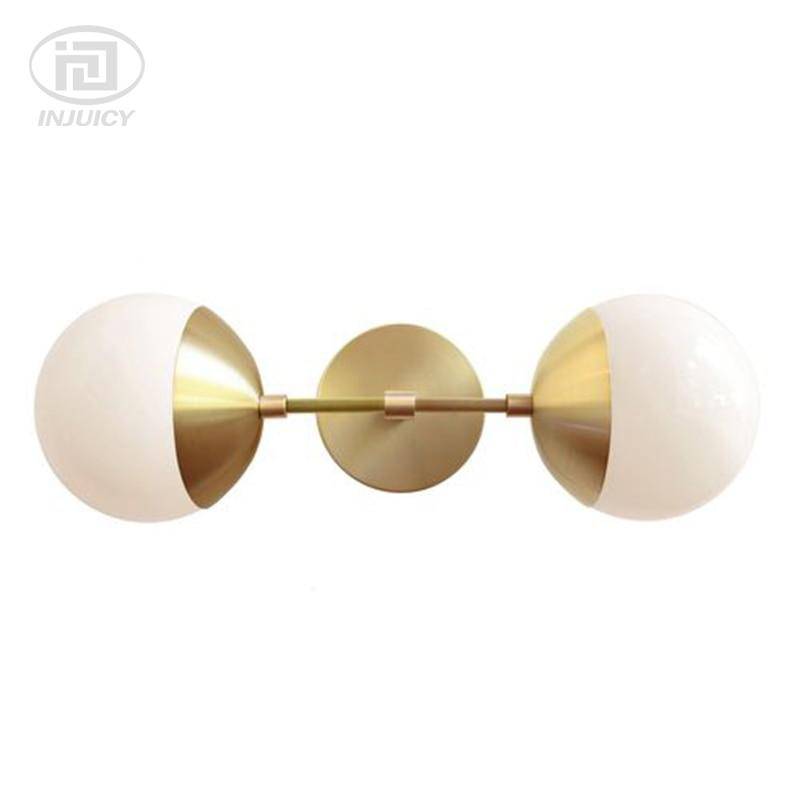 Applique murale doré et bras à boule en verre Bean - vue 3 sur 15