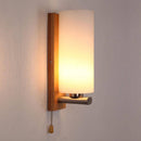 Applique murale en bois et abat-jour en verre Ashtree