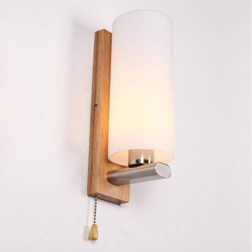 Applique murale en bois et abat-jour en verre Ashtree - vue 6 sur 5