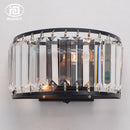 Applique LED demi-cercle en cristal Loft