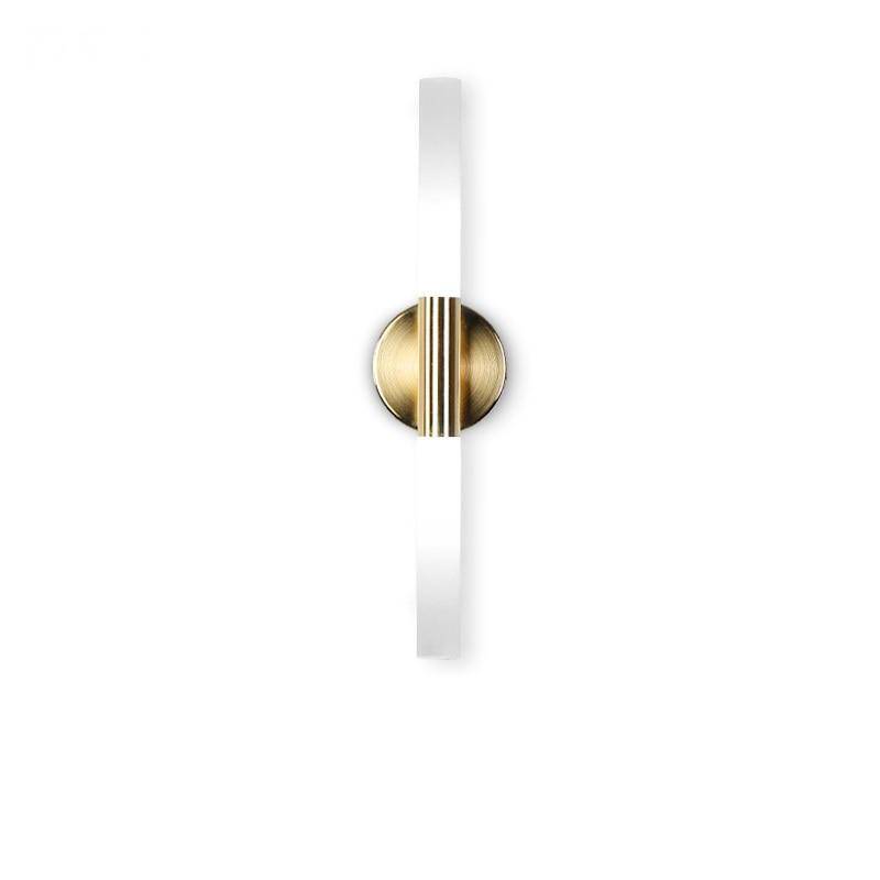 Applique murale dorée cylindrique à LED Vanity