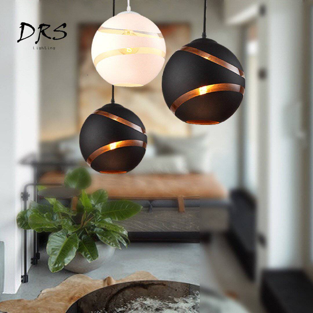 Suspension design boule découpée Creation - vue 7 sur 7