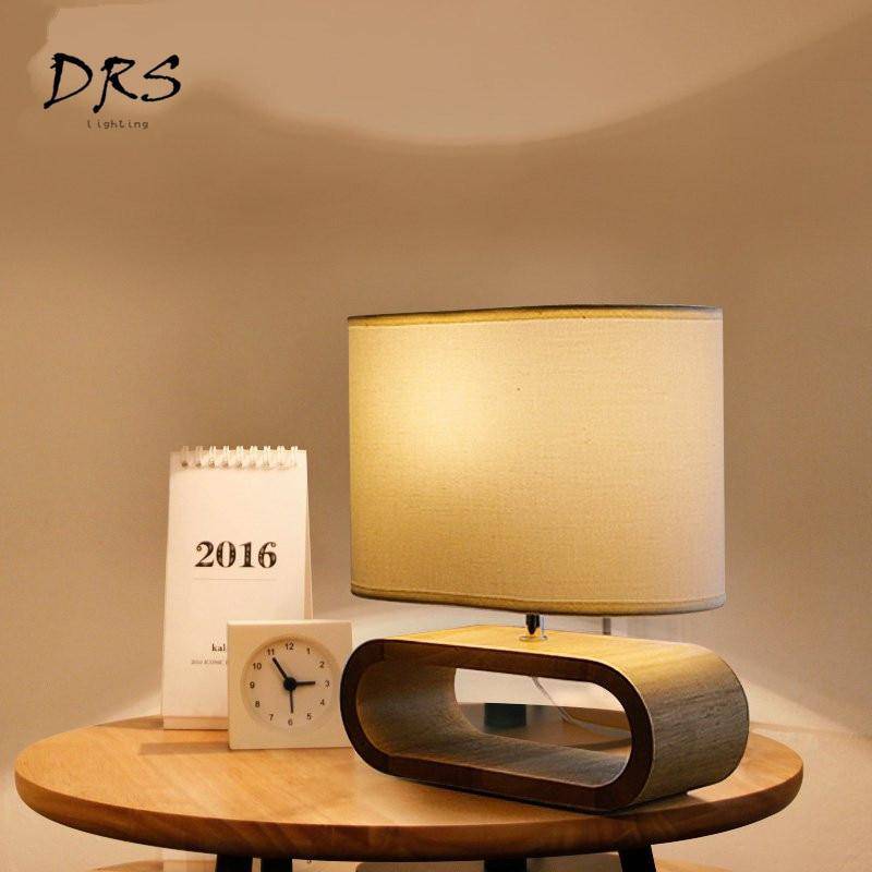 Lampe de chevet en bois avec abat-jour Wedding - vue 6 sur 7