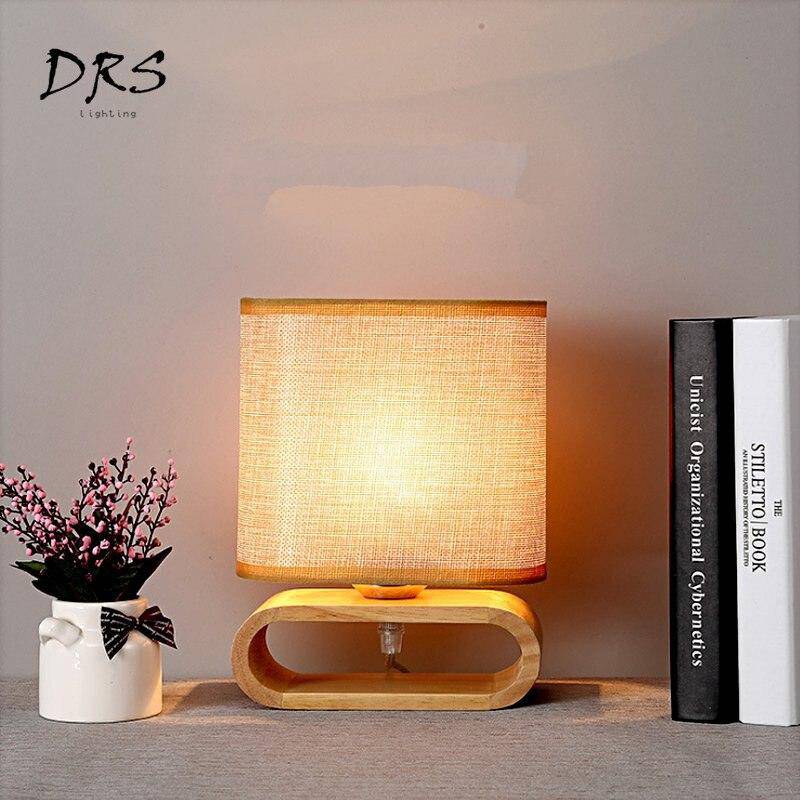 Lampe de chevet en bois avec abat-jour Wedding - vue 3 sur 7