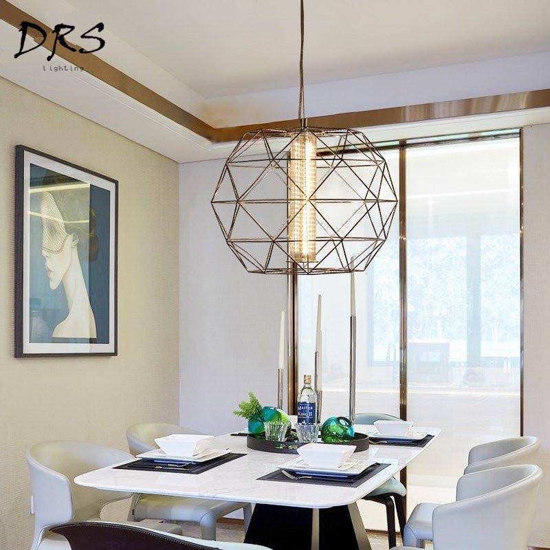 Suspension design cage fine Geometric - vue 9 sur 13