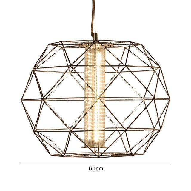 Suspension design cage fine Geometric - vue 13 sur 13