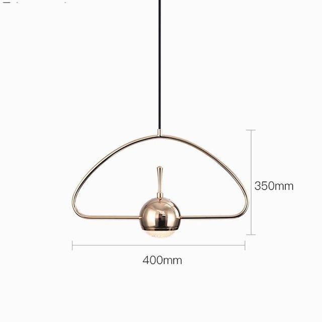 Suspension design à LED formes chromés Industrial - vue 7 sur 13