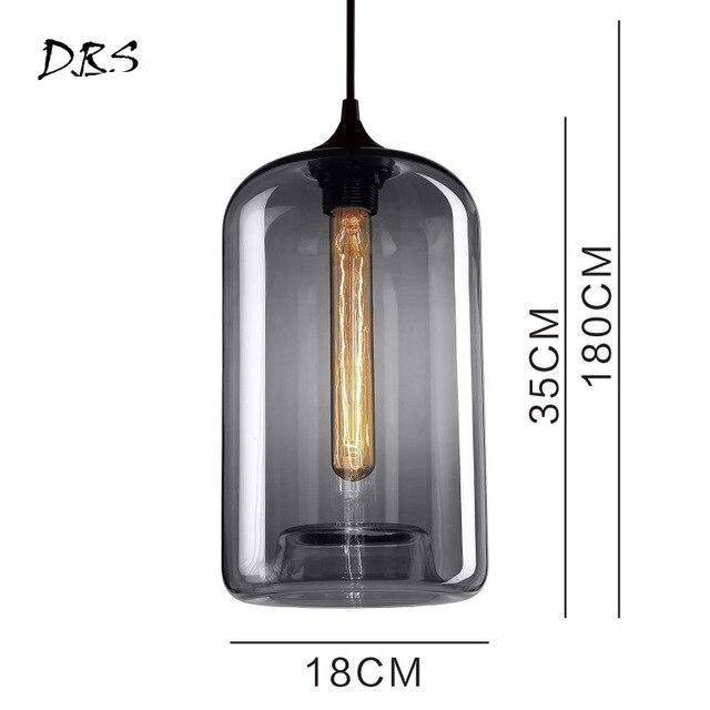 Suspension arrondies en verre de plusieurs formes scandinaves - vue 12 sur 13