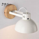 Applique murale ajustable et base en bois Nordic