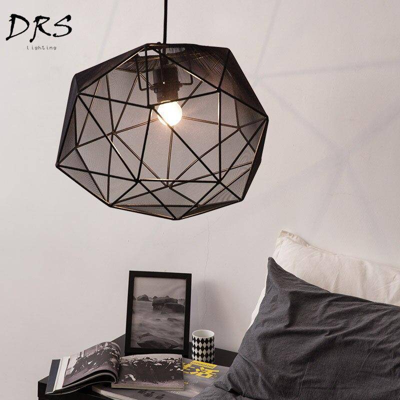 Suspension design LED géométrique en verre Diamant - vue 3 sur 4