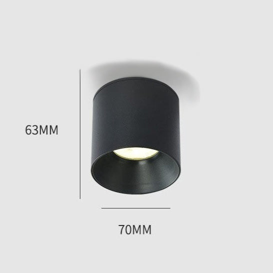 Spot moderne LED cylindrique et métallique Miya - vue 7 sur 7