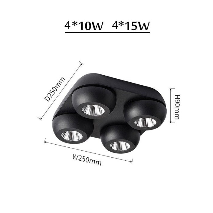 Spot moderne LED intensité d'éclairage réglable dimmable Babi - vue 9 sur 8
