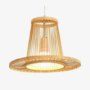 Suspension cage en bambou Geometric B