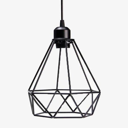 Suspension cage en métal industriel triangle