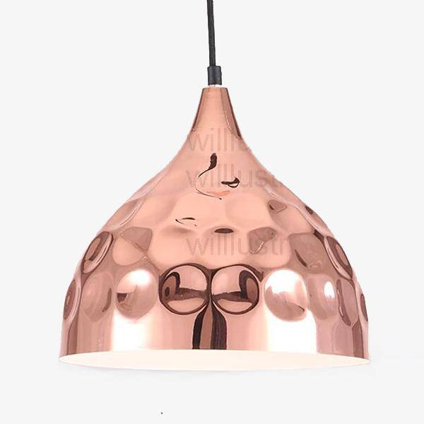 Suspension chromé en plusieurs formes avec ronds Polka