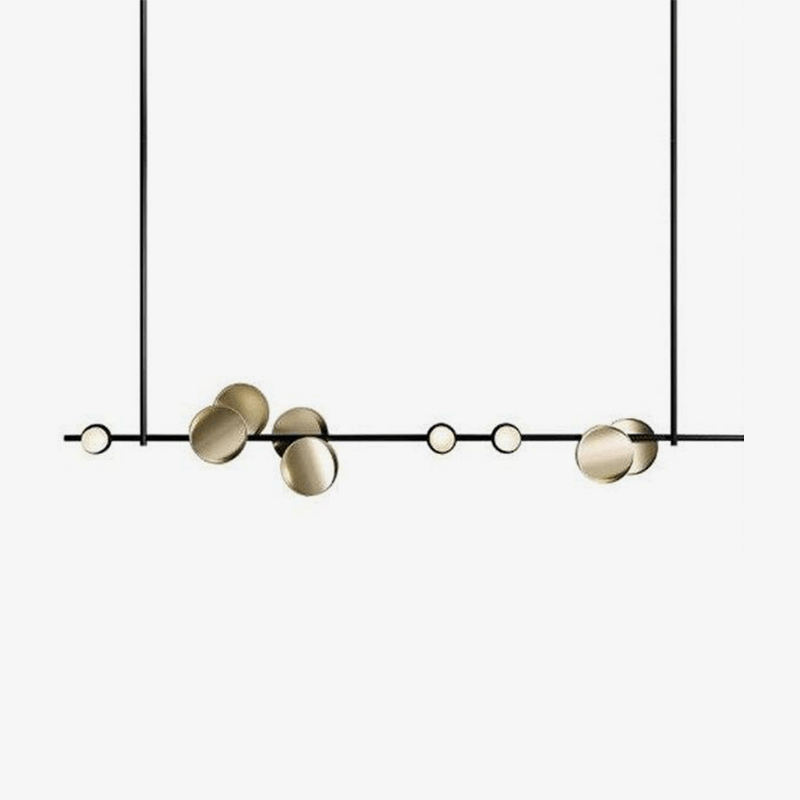 Suspension design à LED avec tuile en métal style Shining - vue 2 sur 9