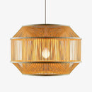 Suspension design cage en bambou Zen