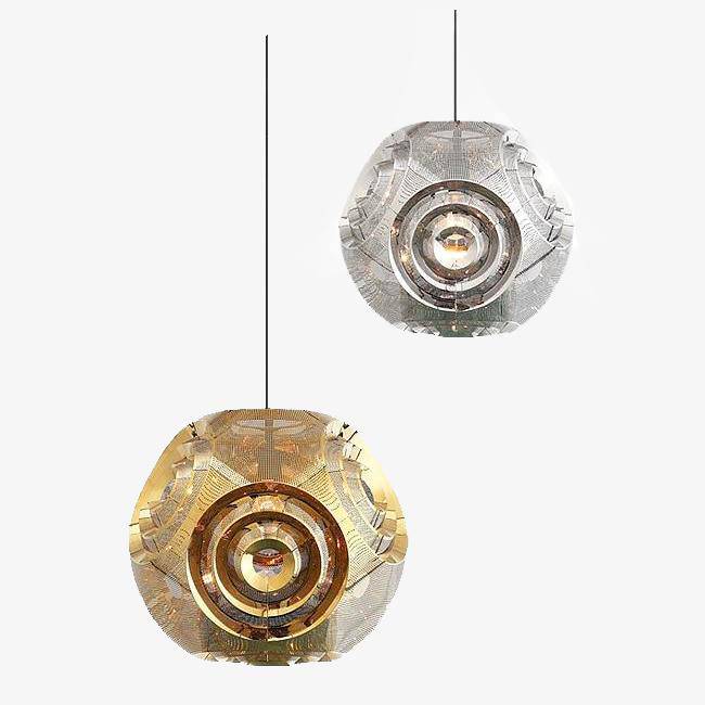 Suspension design doré ou argenté Hollowed - vue 2 sur 13