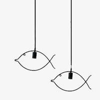 Suspension design forme de poisson