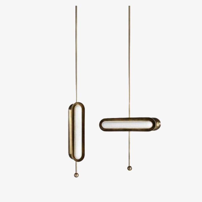 Suspension design LED arrondie en métal style Shining - vue 2 sur 10