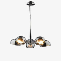 Suspension design LED avec abat-jour arrondi en verre Rui