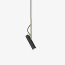 Suspension design LED cylindrique en métal style Hang