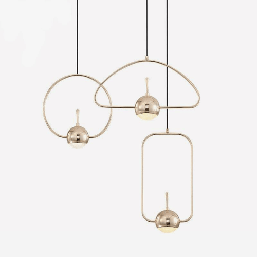 Suspension design LED en métal arrondie Loft