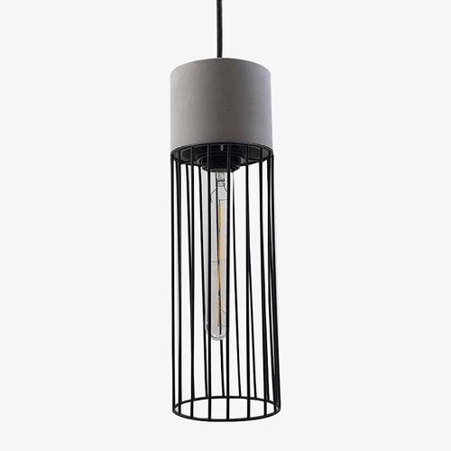 Suspension design LED en métal style cage rétro Coffee