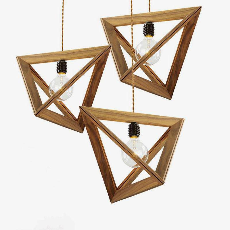 Suspension en bois en pyramide ouverte Village