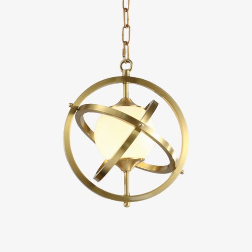 Suspension industrielle LED avec anneaux imbriqués Holly