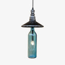 Suspension industrielle LED style bouteille en verre Sanmarino