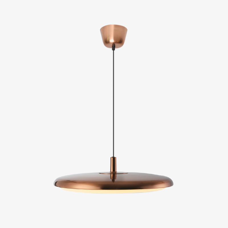 Suspension LED avec abat-jour plat arrondi Sysley