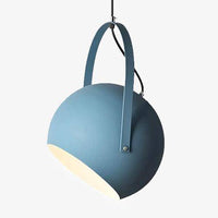 Suspension LED boule avec lanière en métal Colourful