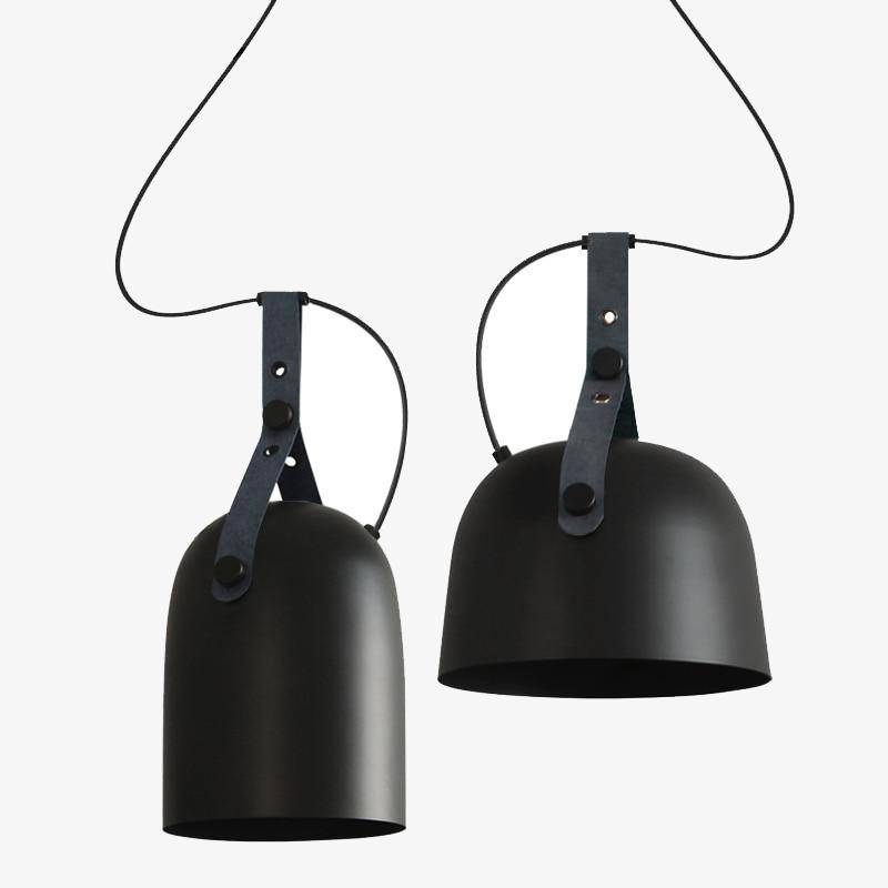 Suspension LED en métal style industriel Belt - vue 2 sur 11