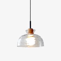 Suspension moderne avec abat-jour en verre Dante
