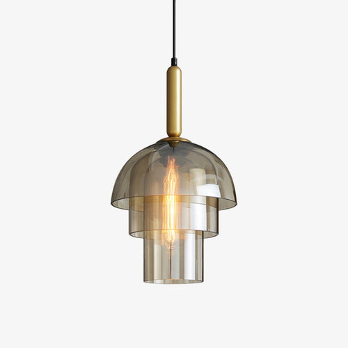 Suspension moderne avec plusieurs dômes en verre Rowan