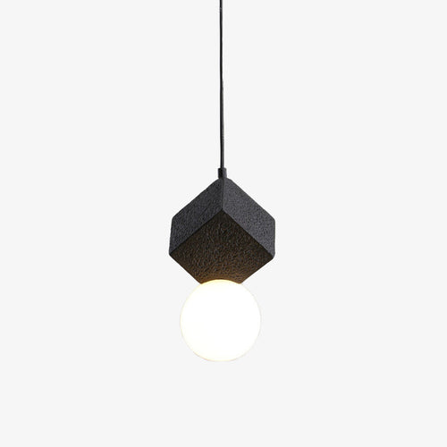 Suspension moderne LED en bloc de résine Wayne
