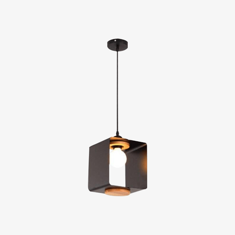 Suspension moderne LED en cube coloré Creative - vue 2 sur 8