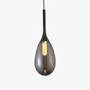 Suspension moderne LED en verre fumé Saeli